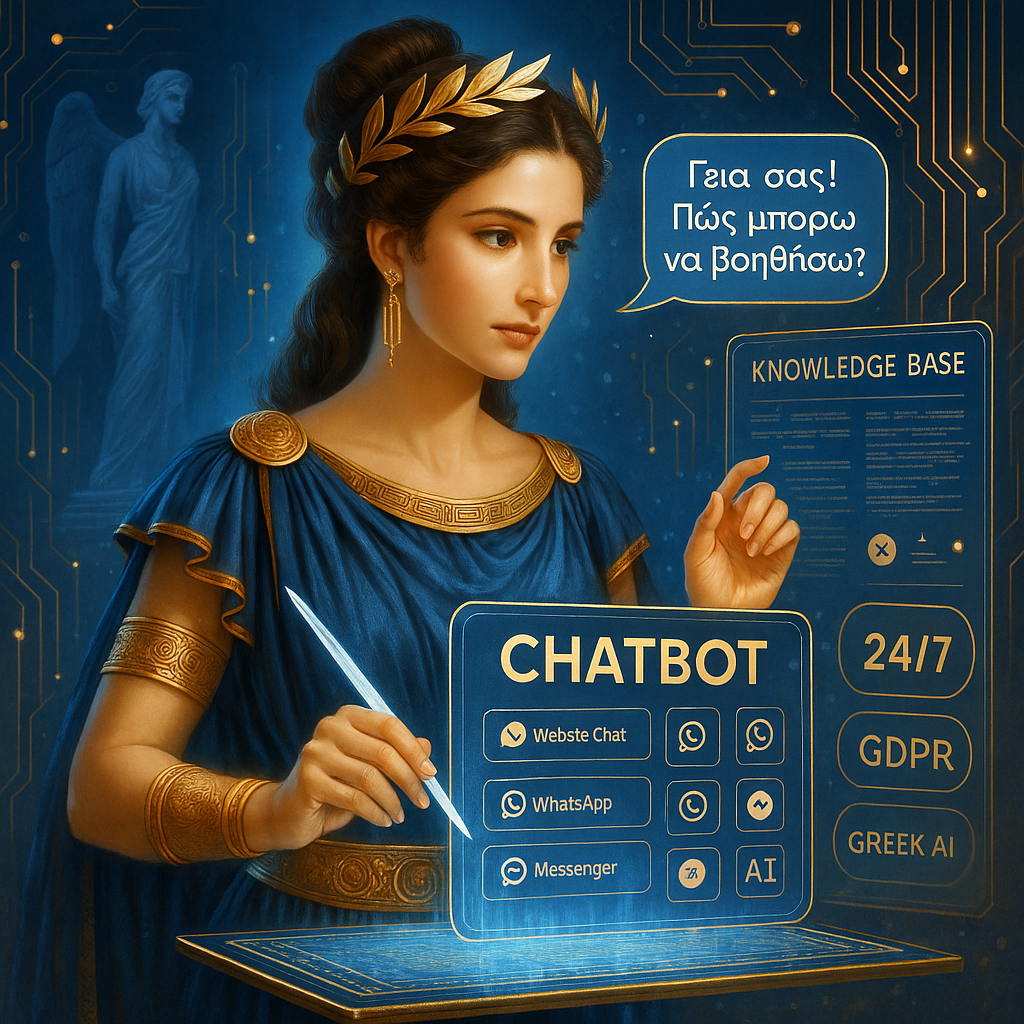 Φοίβη AI Chatbot — Απαντά ελληνικά, κλείνει ραντεβού, 24/7