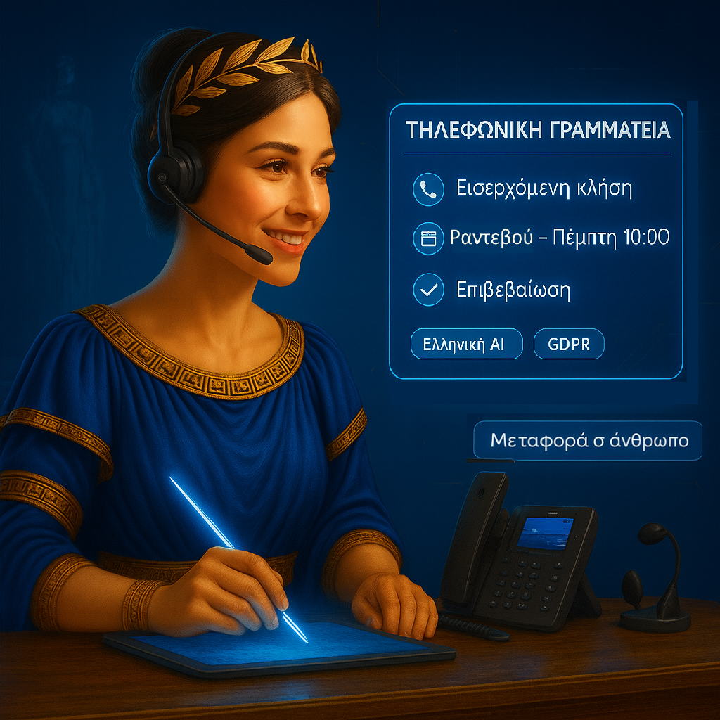 Φοίβη AI Γραμματέας — Τέλος στις χαμένες κλήσεις. Ραντεβού αυτόματα 24/7