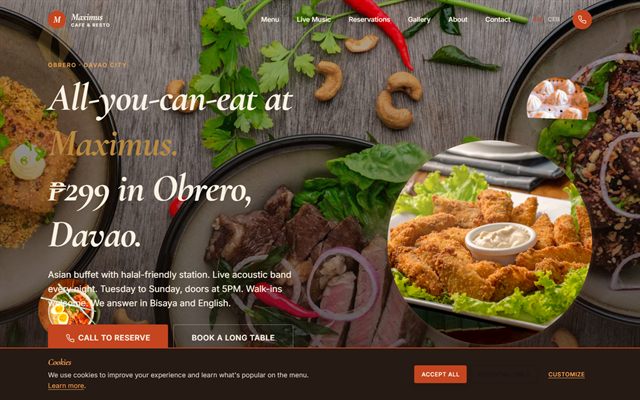 Maximus Cafe & Resto — Buffet