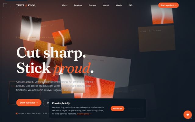 TINTA & VINYL — website